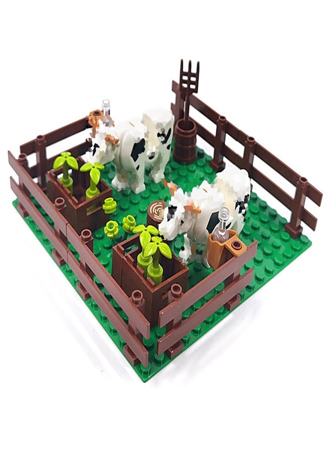 TNDCKP Farm Animals Zoo Building Block Set A, Farm Animal Building Toys, Sheep, Horse Farm, Chicken Coop, Panda, Giraffe, Cowshed, Duck Pond, Compatible with Lego 853792 Accessory for Ages 6-12 - Image 3
